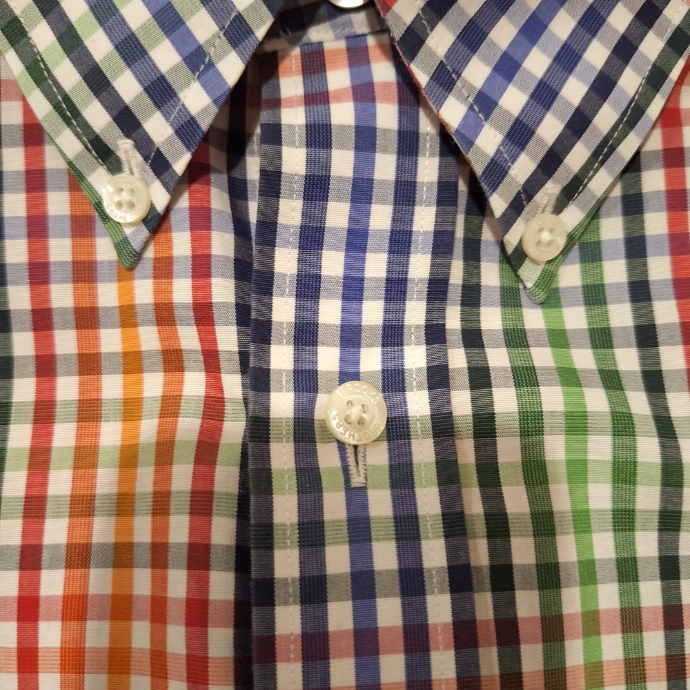 Brooks Brothers Multicolor Plaid Dress Shirt